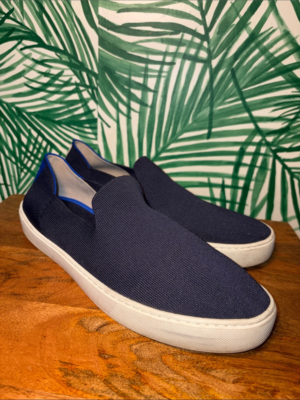 Rothy’s Navy Blue Original Slip On Sneakers Women’s 12